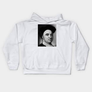 George Berkeley Black And White Portrait | George Berkeley Artwork 2 Kids Hoodie